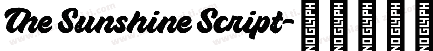 The Sunshine Script字体转换